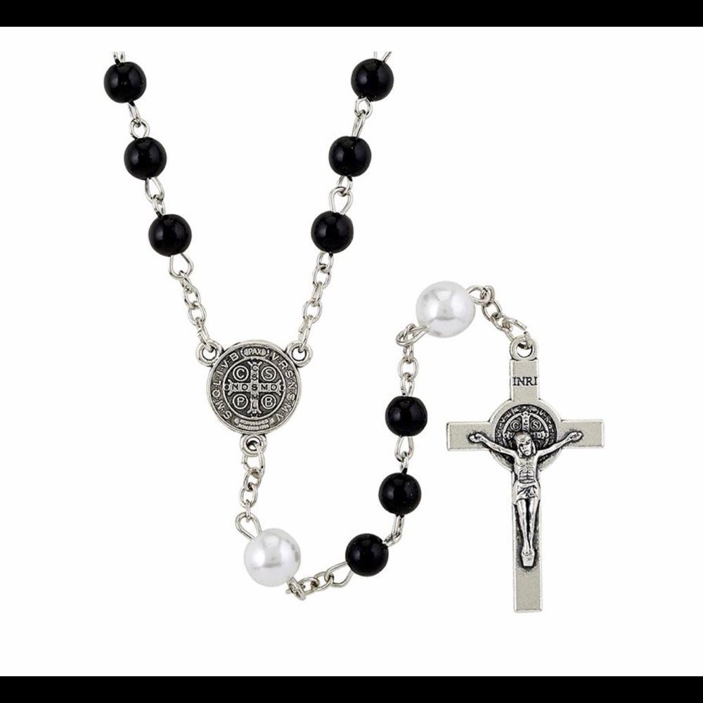 At. Benedict Black Pearl Rosary